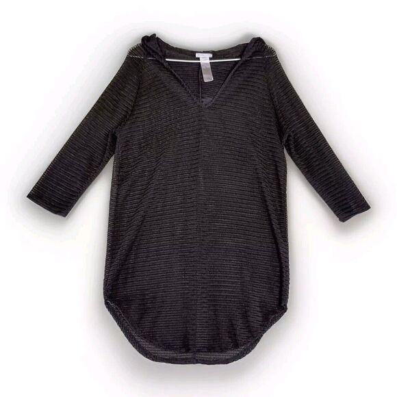 Jordan Taylor Swimsuit Cover Up Womens Small Sheer Mesh Hooded Cruise Resort - Picture 1 of 10